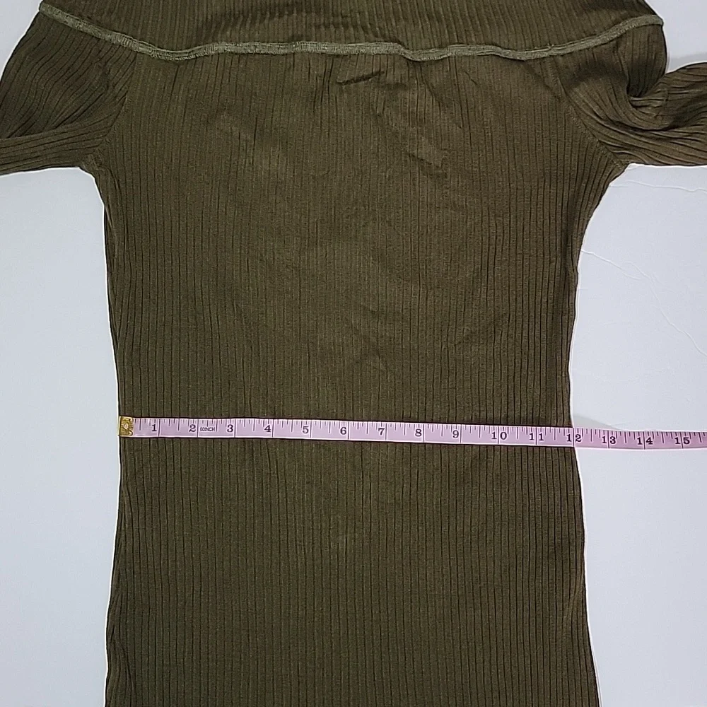 LAmade Off The Shoulder Green Dress/ S. - Picture 10 of 12